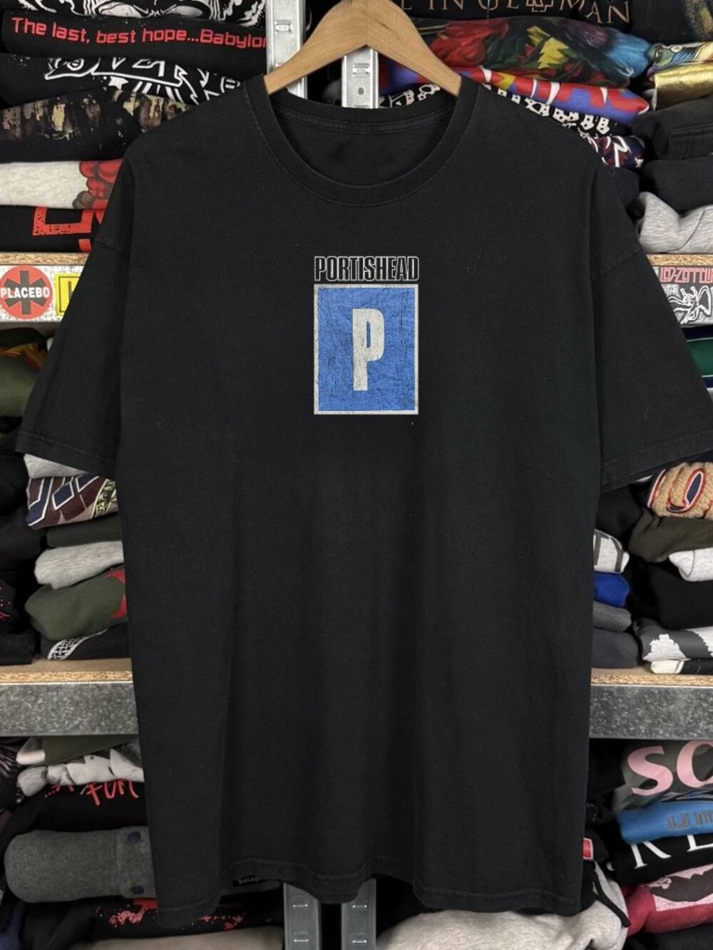 90s Portishead Washed Black Tee  91